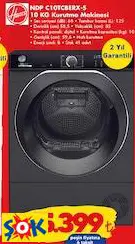 HOOVER NDP C10TCBERX-S 10 KG ÇAMAŞIR KURUTMA MAKİNESİ